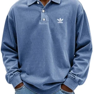 Adidas – Men’s Casual Long Sleeve Polo